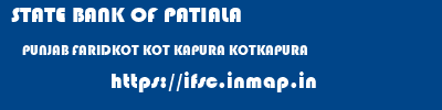 STATE BANK OF PATIALA  PUNJAB FARIDKOT KOT KAPURA KOTKAPURA  ifsc code